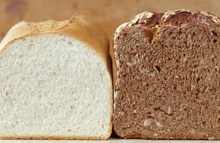 White and whole wheat bread